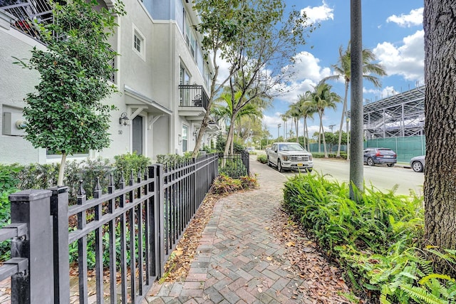 view of street with sidewalks