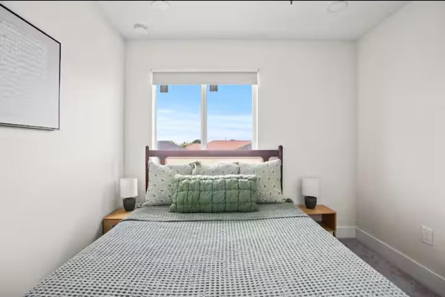 bedroom with baseboards