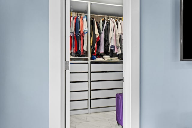 view of closet