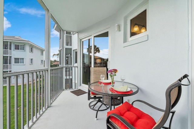 view of balcony