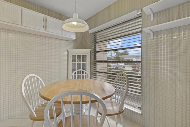 view of dining space