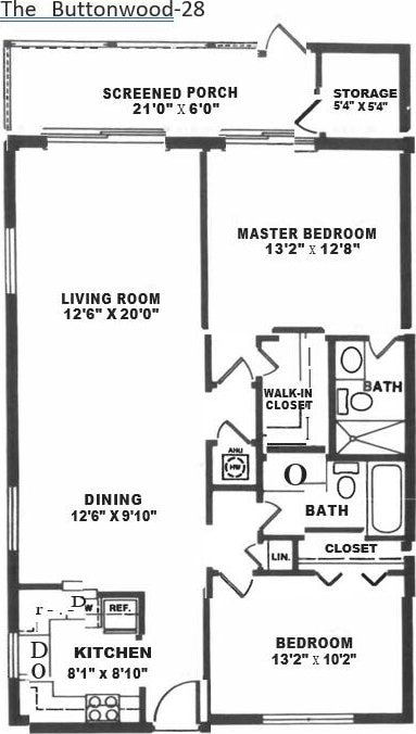 14 Lake Vista Trl Unit 102, Port Saint Lucie, FL 34952 - floor plan / room layout