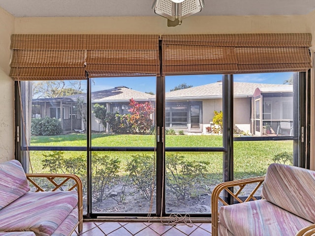 view of sunroom / solarium