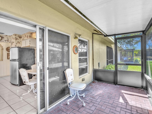 view of sunroom / solarium