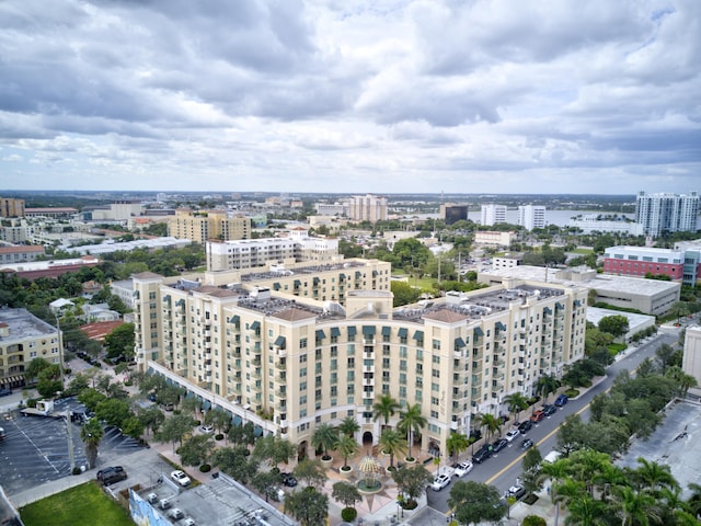 birds eye view of property featuring a view of city