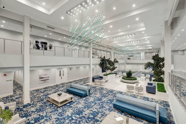 building lobby with visible vents