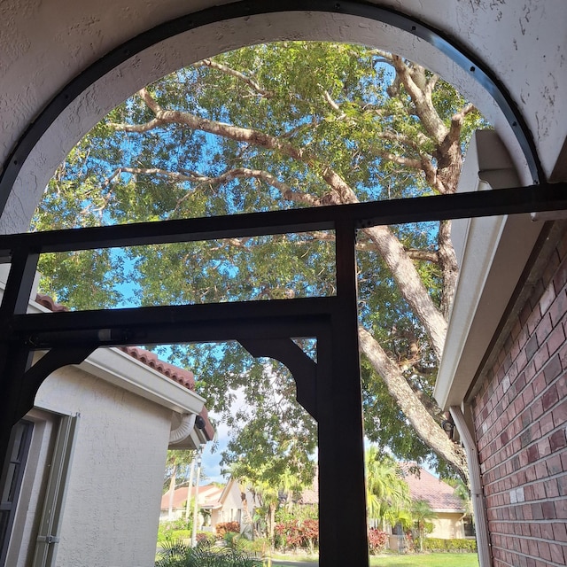 details with brick siding