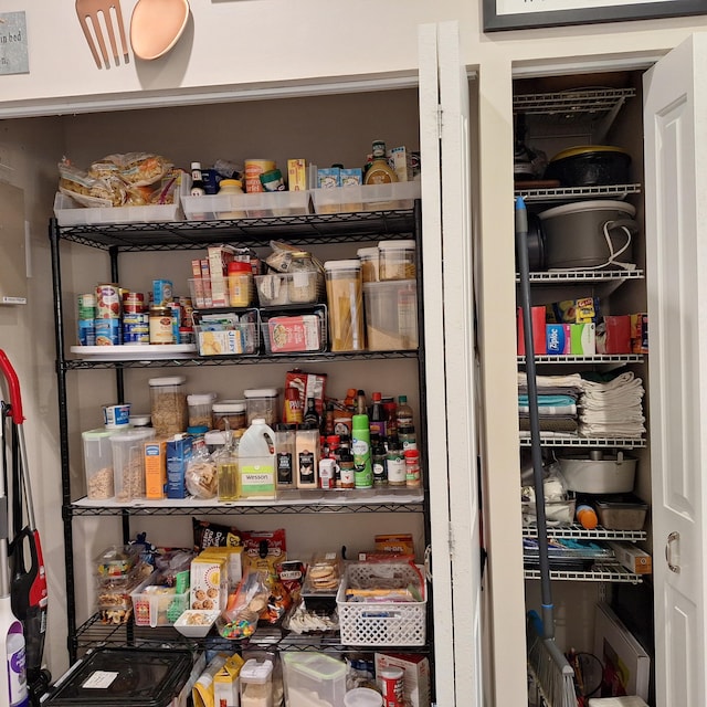 view of storage area