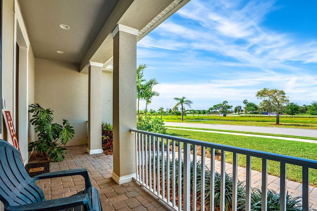 view of balcony