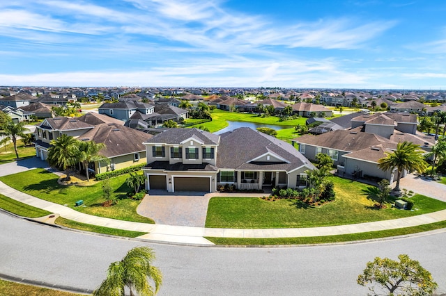 drone / aerial view featuring a residential view