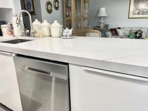 bar featuring a sink and dishwasher