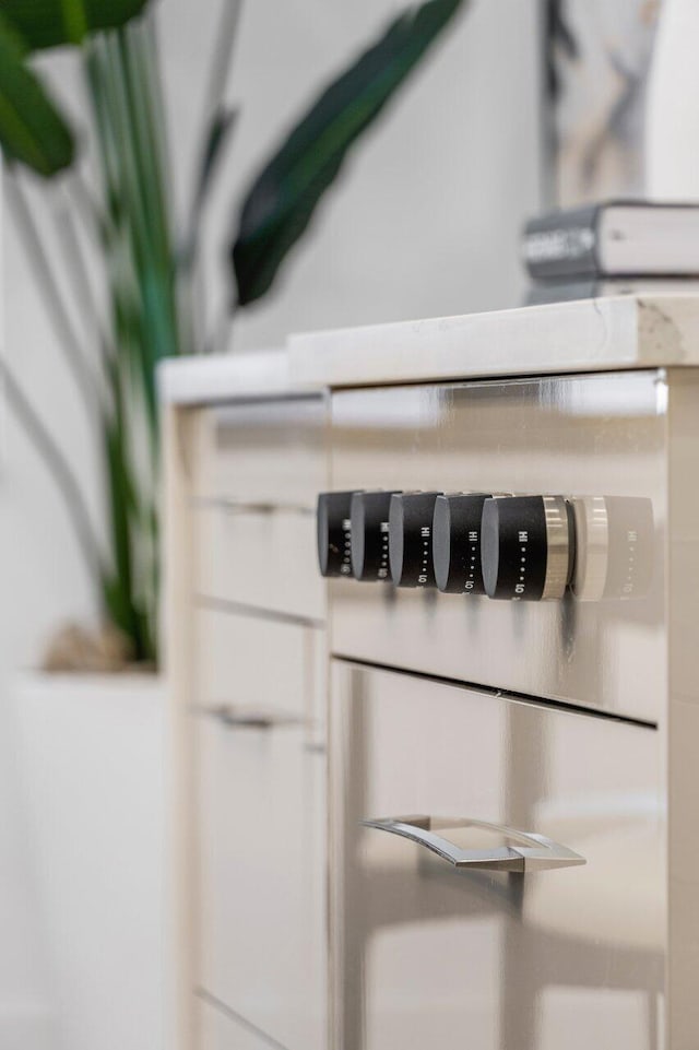 interior details with light countertops