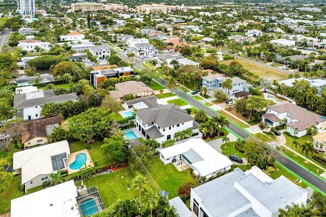 bird's eye view featuring a residential view