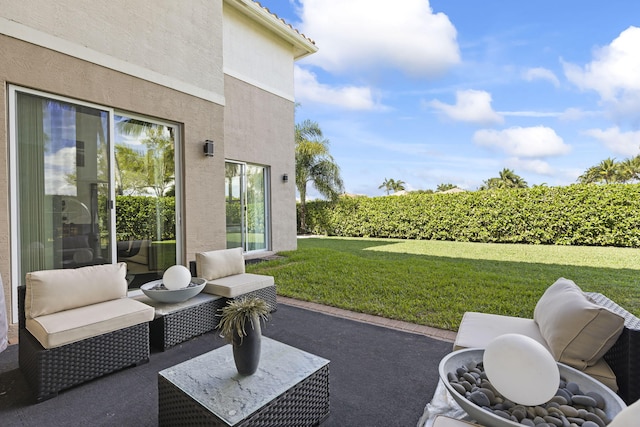 view of patio / terrace with outdoor lounge area