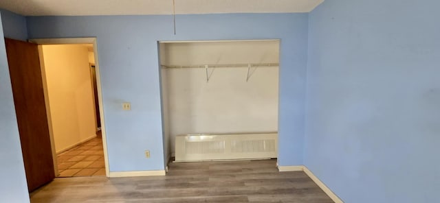 closet with radiator