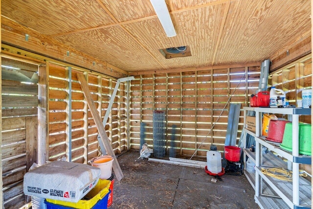 view of storage room