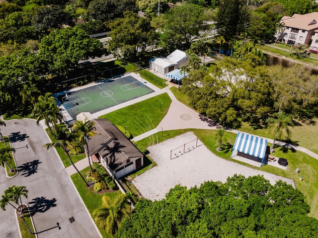 birds eye view of property