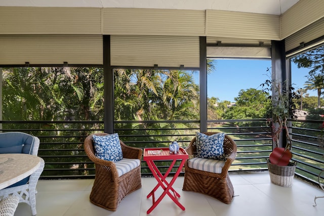 view of sunroom / solarium