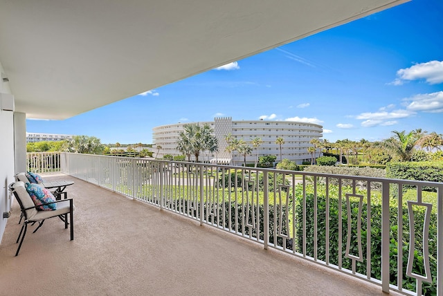 view of balcony