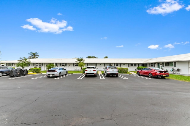 view of uncovered parking lot