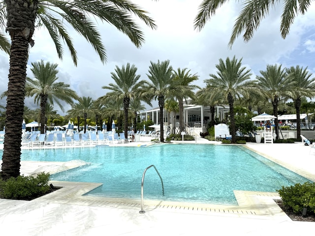 pool featuring a patio