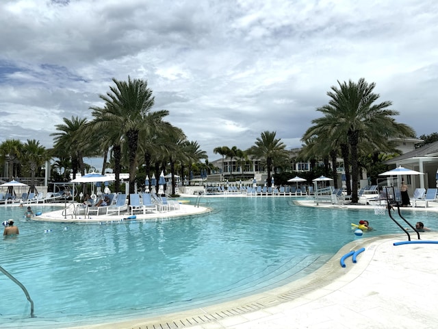 pool featuring a patio