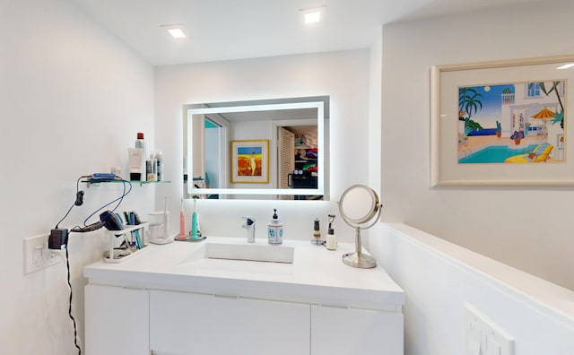 bathroom with vanity