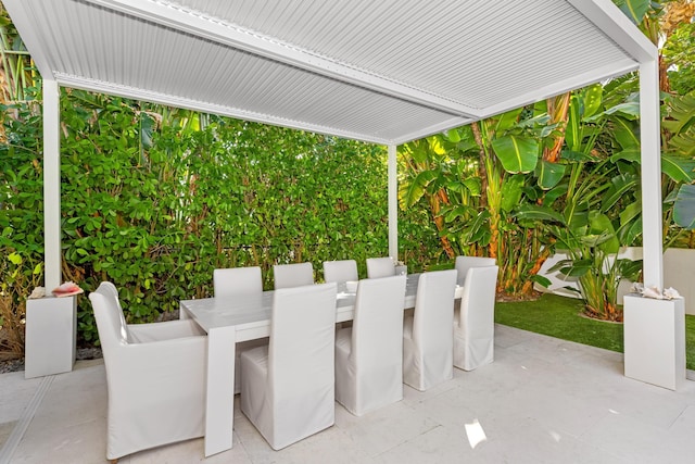 view of patio / terrace featuring outdoor dining space