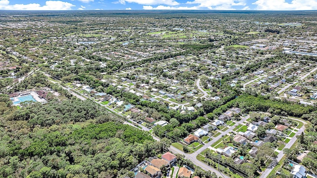 bird's eye view with a residential view