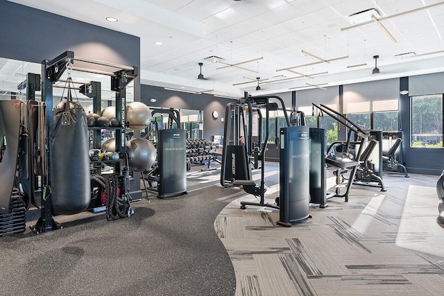 view of workout area