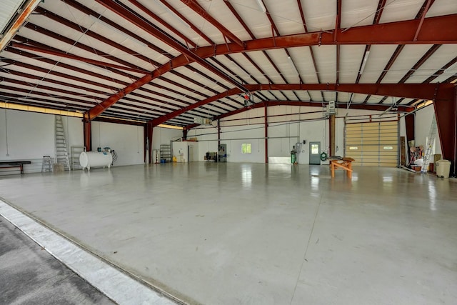 garage featuring heating fuel and a garage door opener