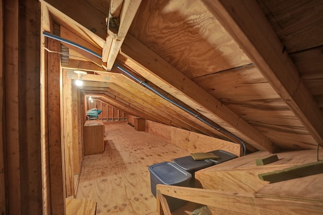 view of attic