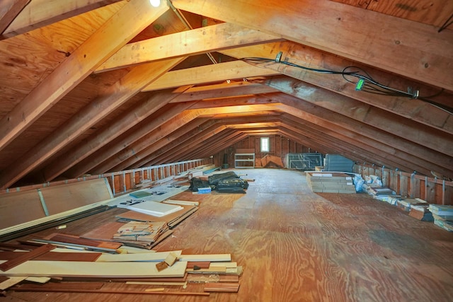 view of attic