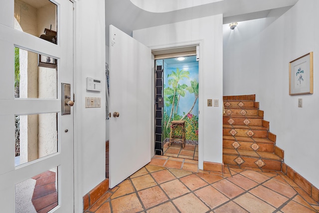 foyer with stairs