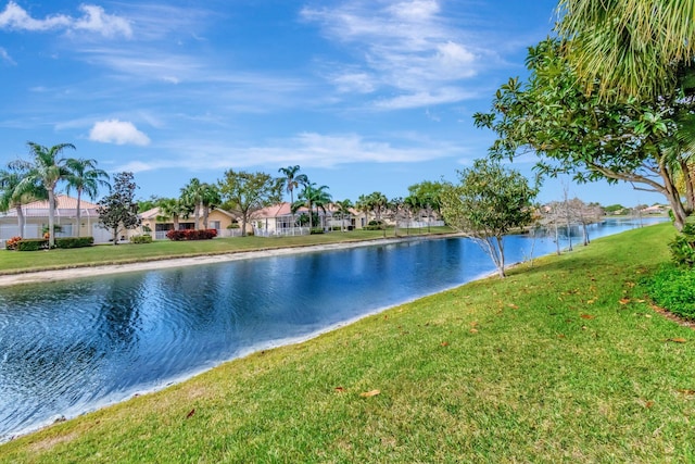 view of water feature featuring a residential view