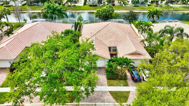 aerial view featuring a residential view