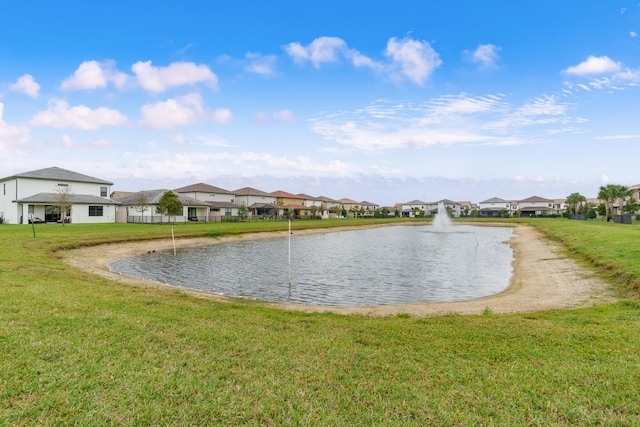 property view of water featuring a residential view