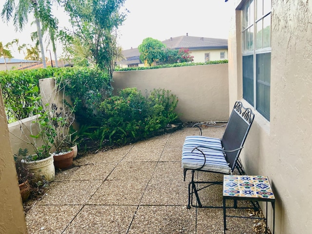 view of patio / terrace with fence