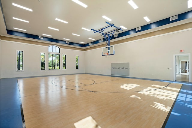 view of sport court with community basketball court