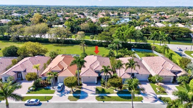 bird's eye view featuring a residential view