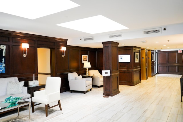 community lobby featuring visible vents