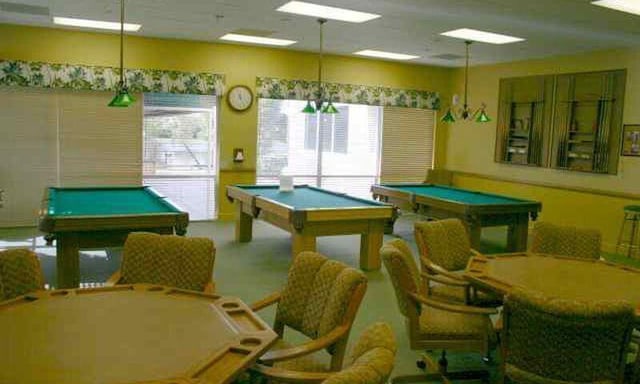 rec room with pool table