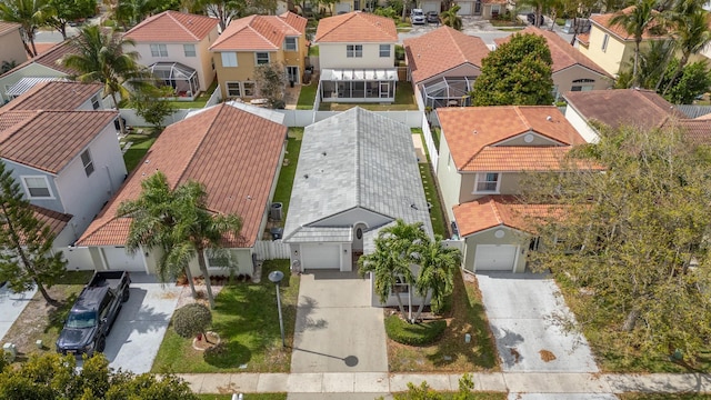 drone / aerial view featuring a residential view