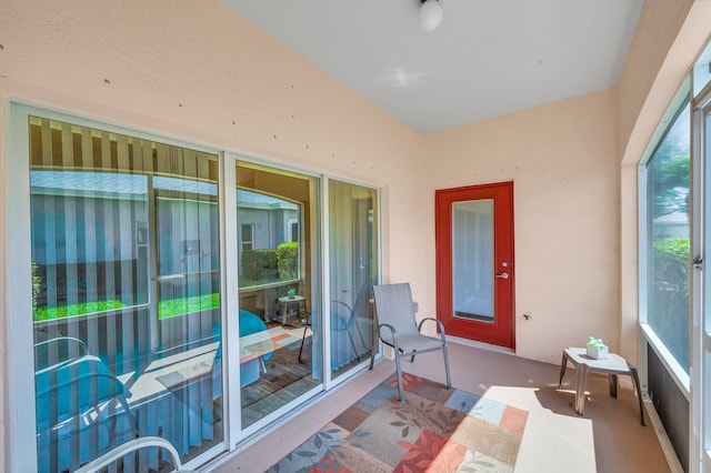 view of sunroom / solarium