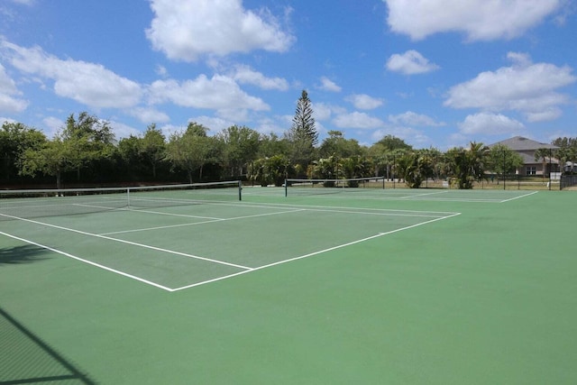 view of tennis court