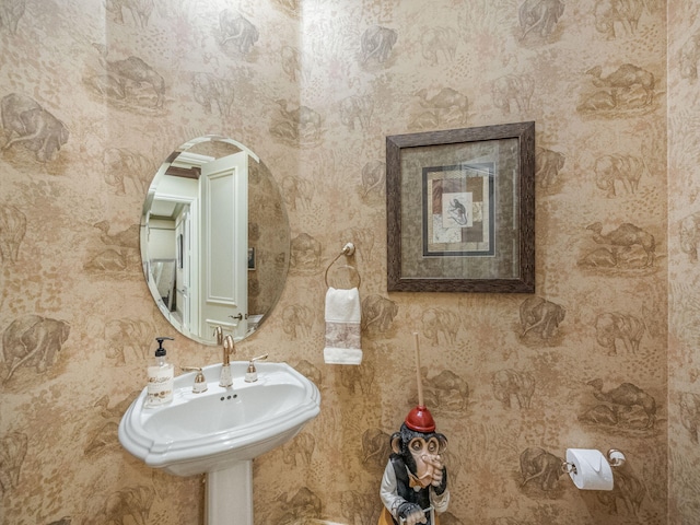 bathroom featuring a sink