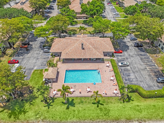9785 Pineapple Tree Dr Unit 103, Boynton Beach, FL 33436 - aerial view of property and surrounding area with a pool area