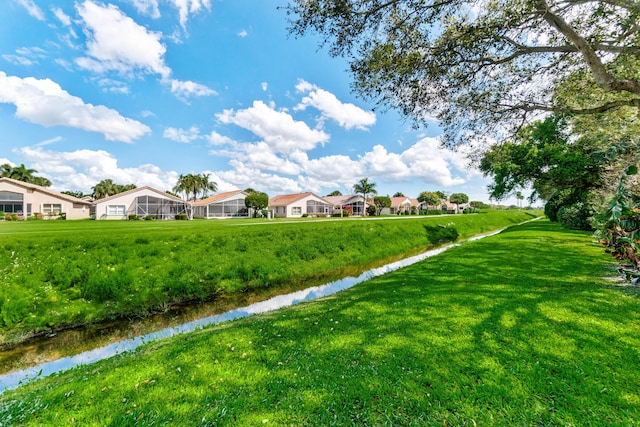 view of yard featuring a residential view