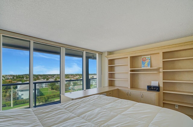 unfurnished bedroom featuring a textured ceiling