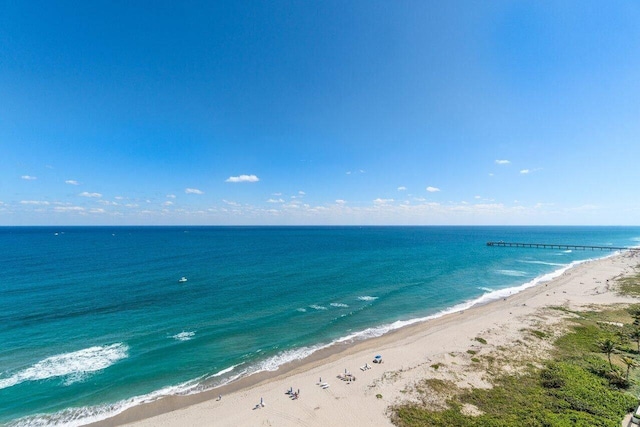 water view with a beach view